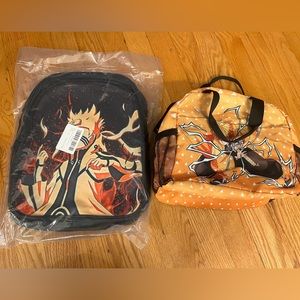 Anime lunch bag tote and backpack